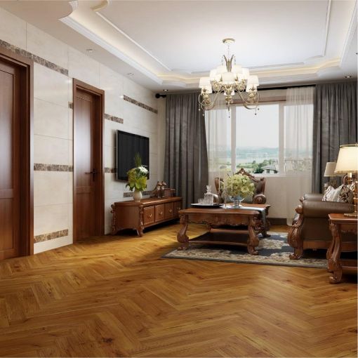 Authentic Herringbone | Herringbone Golden Walnut | 12mm | SWISS KRONO | Laminate Flooring