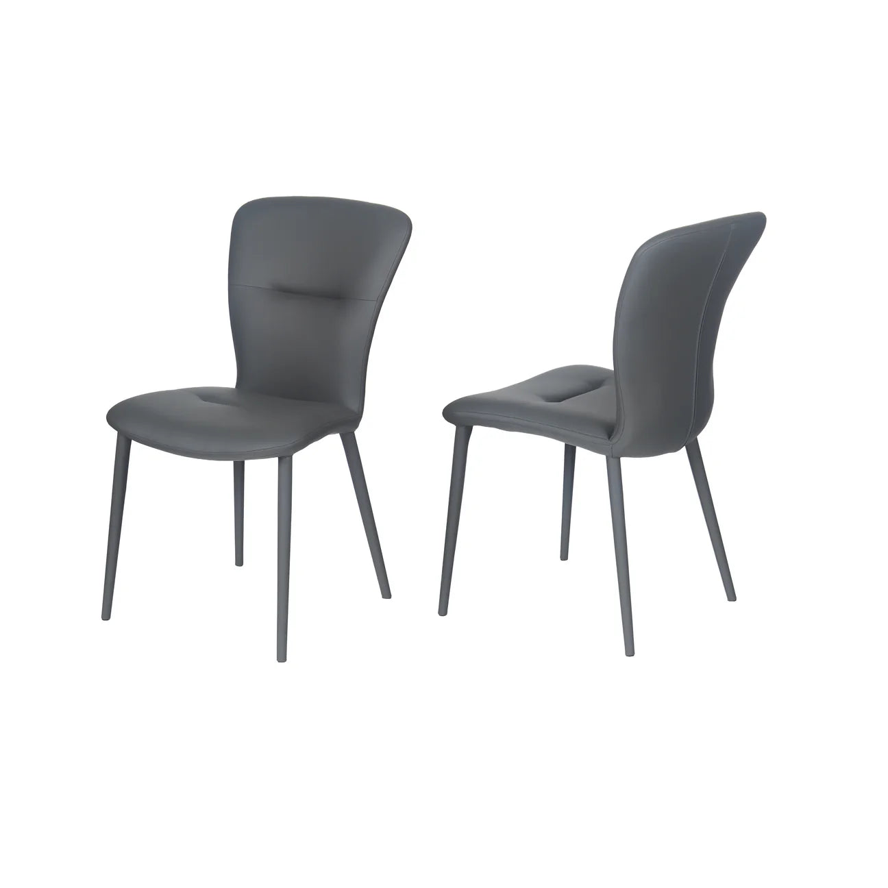 Cavello Leather Dining Chair Grey