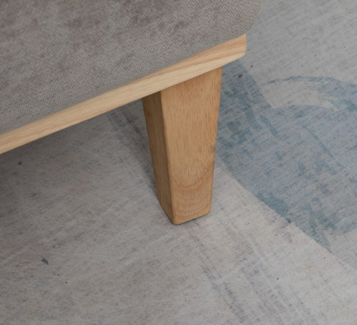 Chair + Footstool 1986 Light Grey