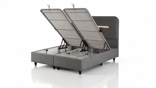 The Galaxy Ottoman Storage Bed | LED Accent Light