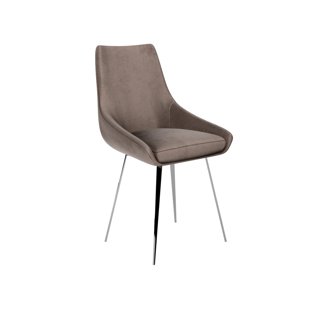 Lanna Fabric Dining Chair Mink