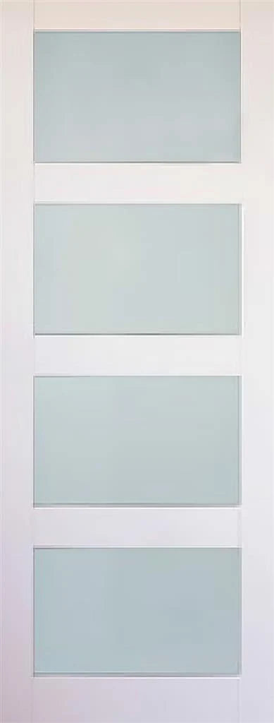 Kirkland Shaker 4 Panel Etched Glazed | 44mm | Indoors | Internal Door