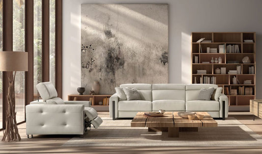 Barein Italian Leather sofa | Electric Recliner