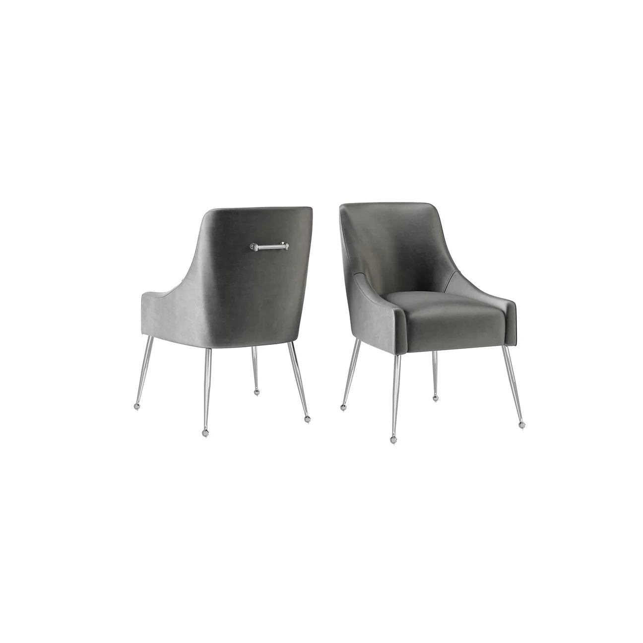 Claudia Fabric Dining Chair Grey
