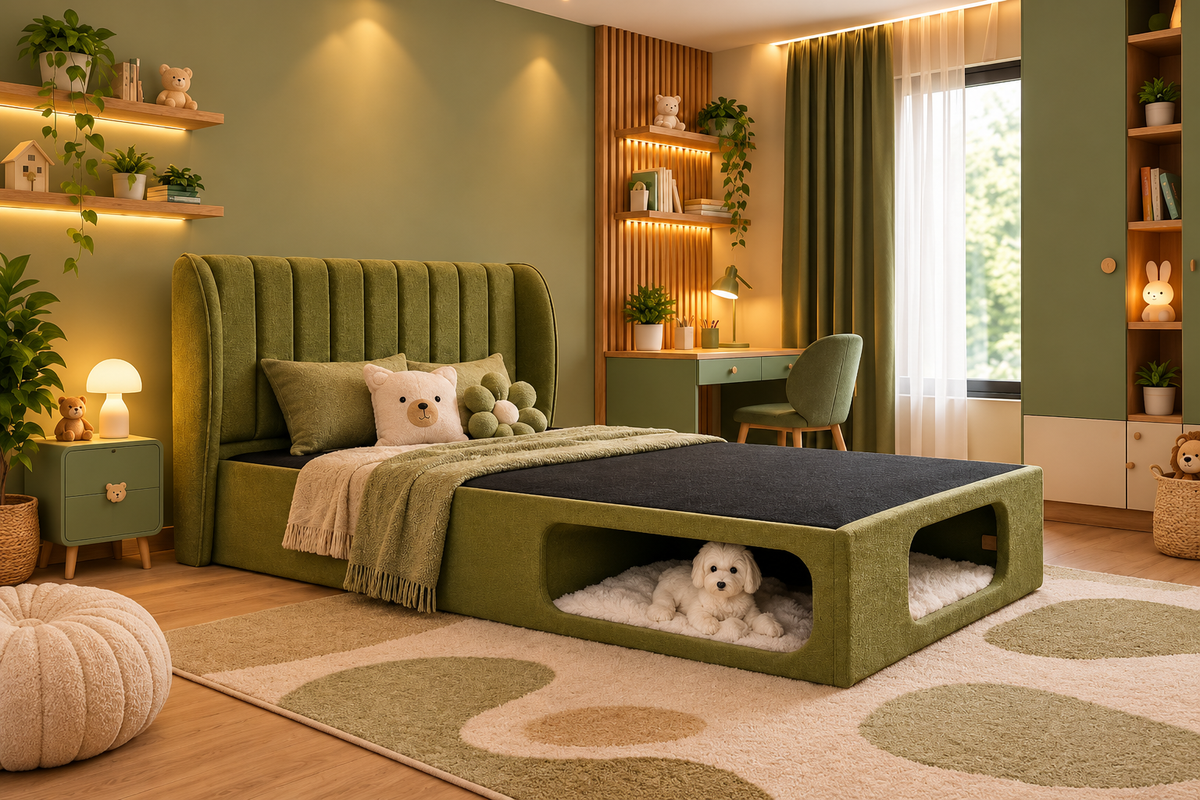 The Snuggle | Luxury Bed | Integrated Pet Space
