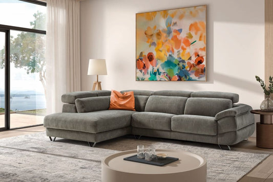Dalmata Italian Leather sofa | Electric Slider