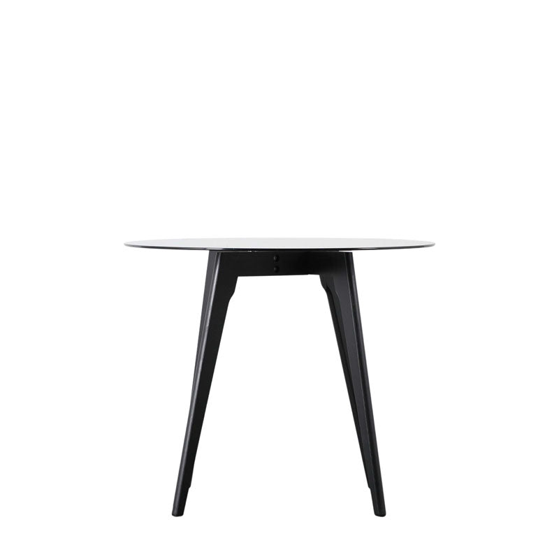 Blair Round Dining Table Black