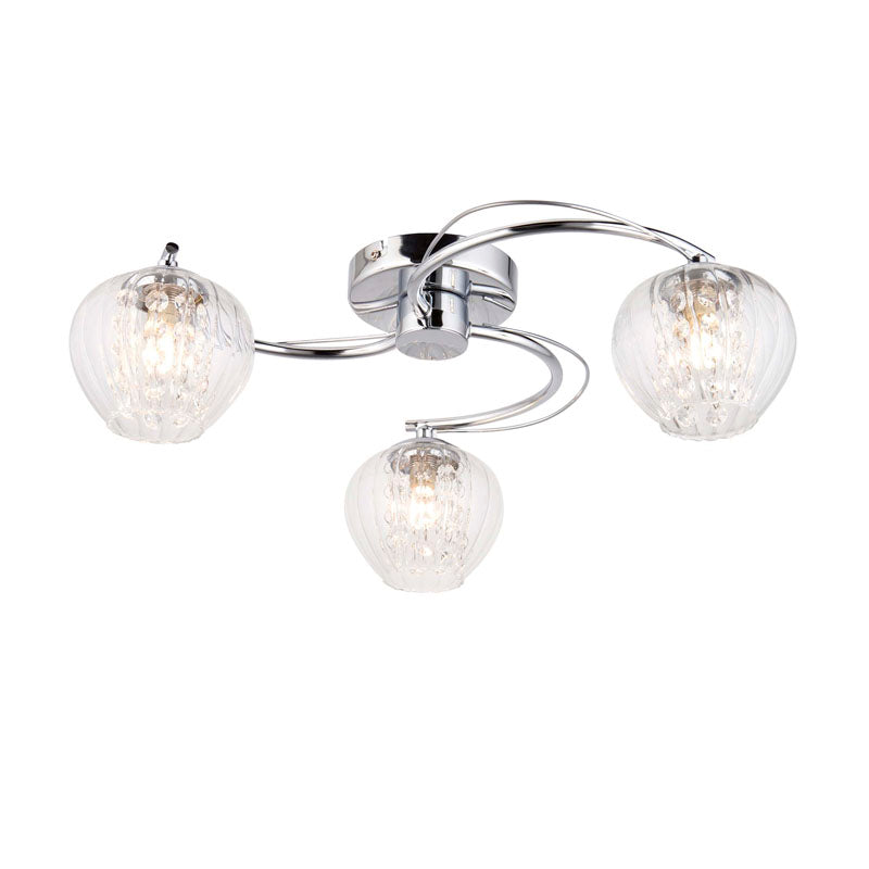 Mesmer 3 Ceiling Light Chrome