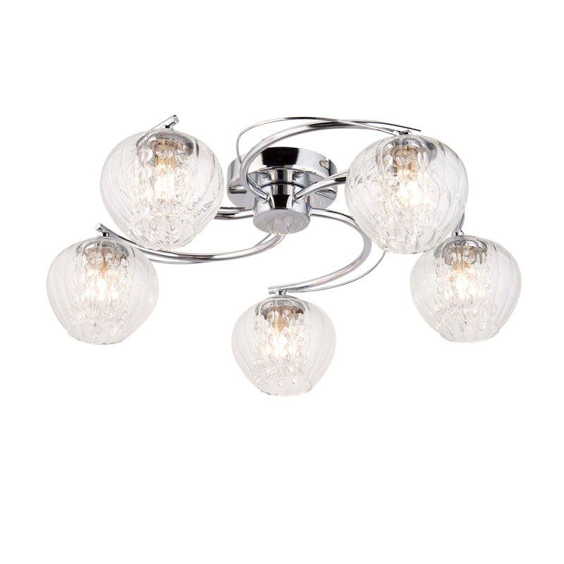 Mesmer 5 Ceiling Light Chrome