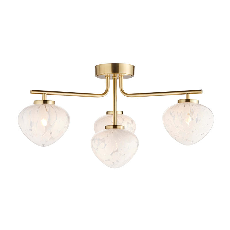 Mali 4 Ceiling Light Satin Brass