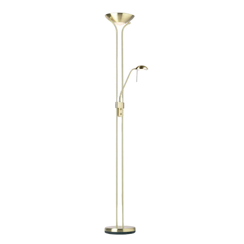 Rome Floor Lamp Satin Brass