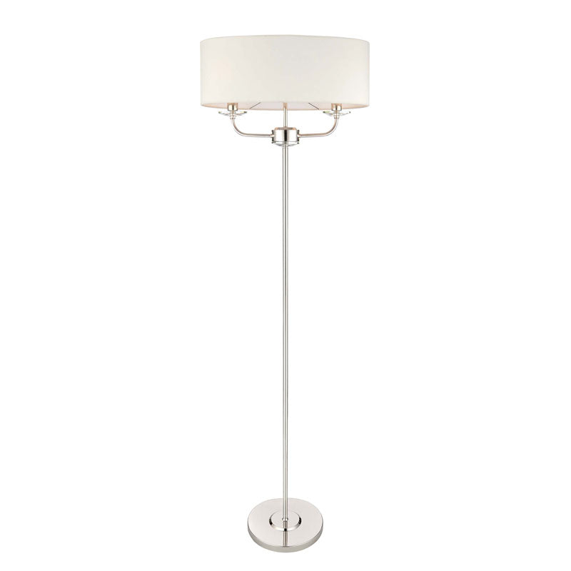 Nixon Floor Lamp Bright Nickel