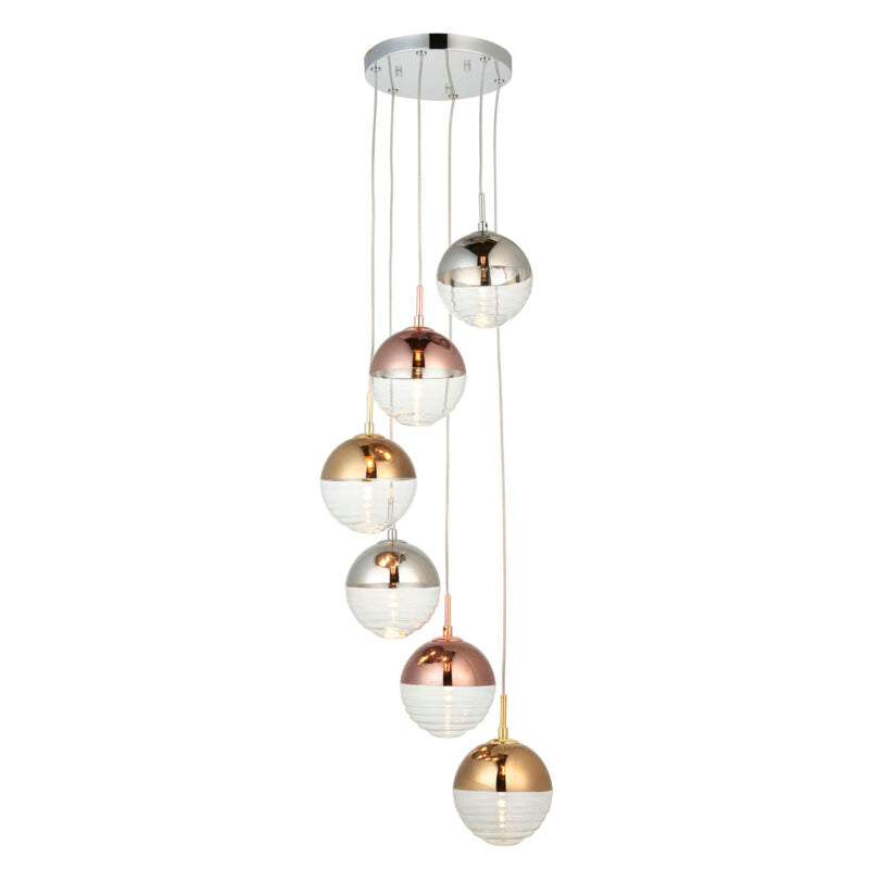 Paloma 6 Pendant Light Chrome