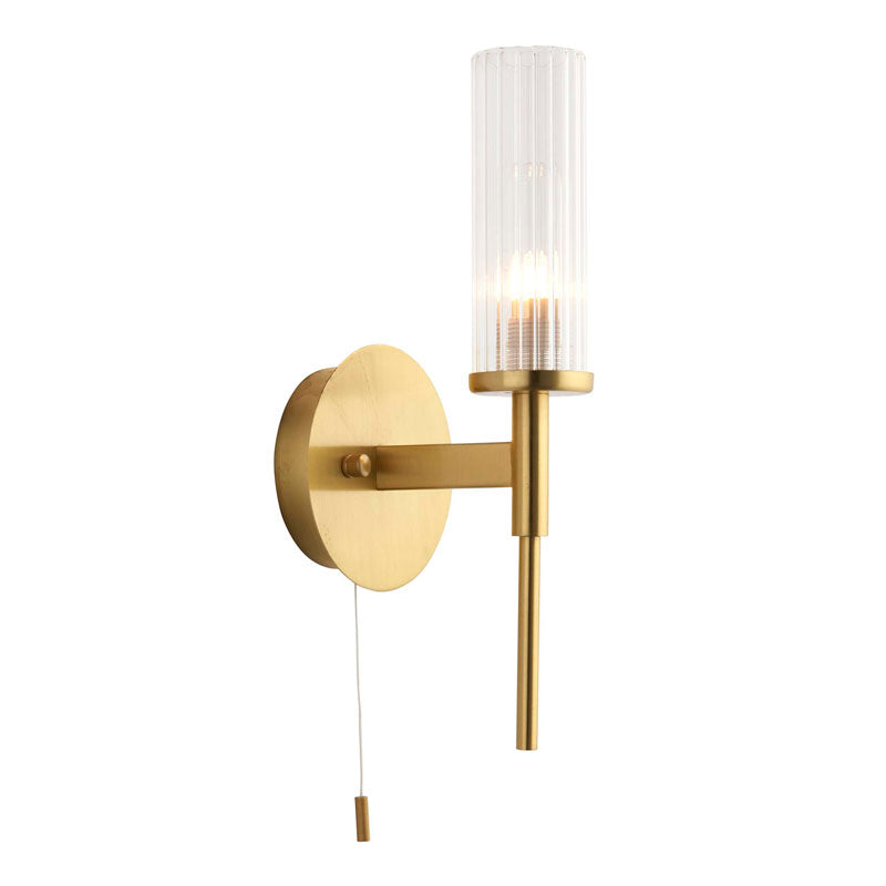 Talo Bathroom 1 Wall Light Brass