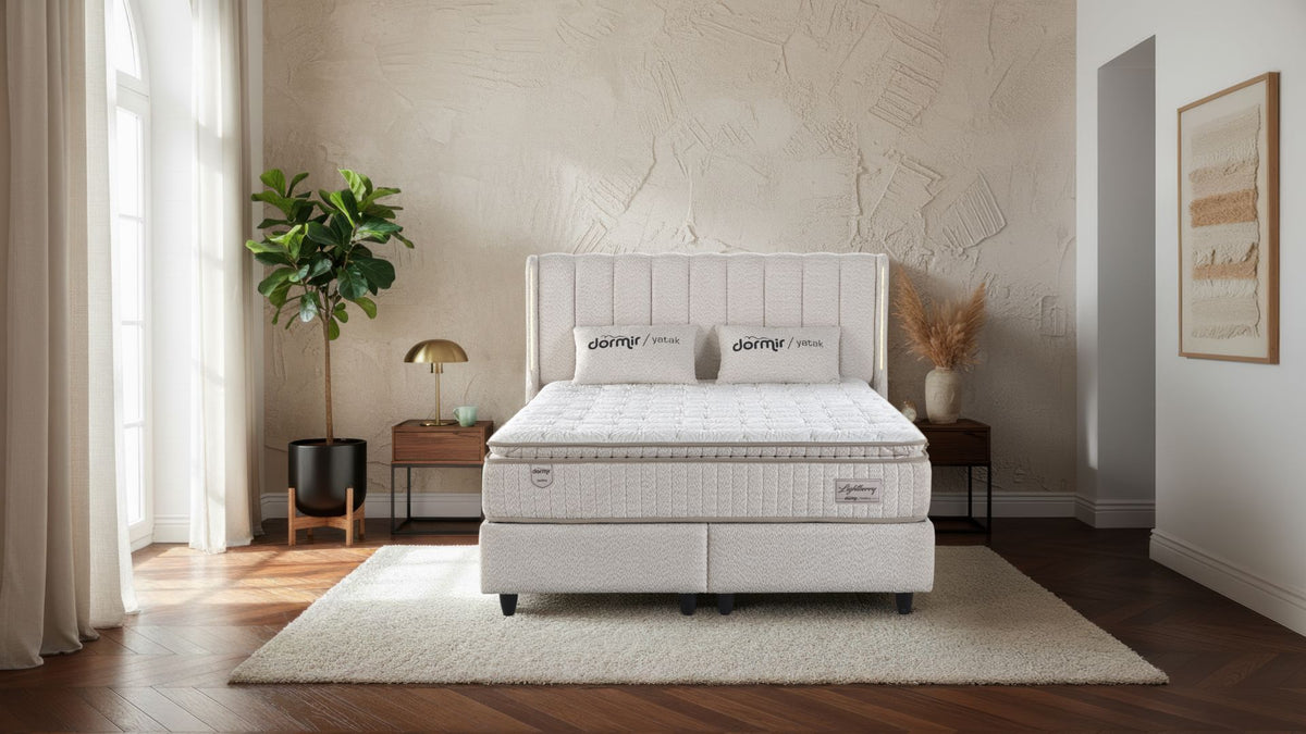 The Light Berry Luxury Ottoman Bed | LED Accent lights