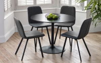 Nero 100cm Round Table - Black