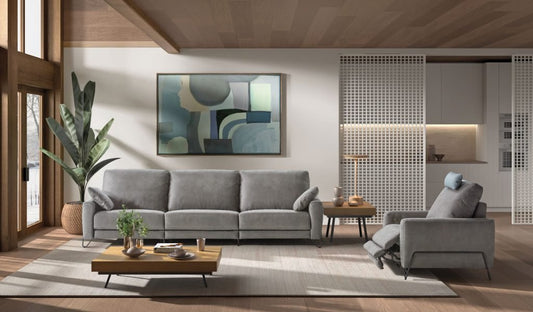 Olga Italian Leather sofa | Electric Recliner | Electric Slider