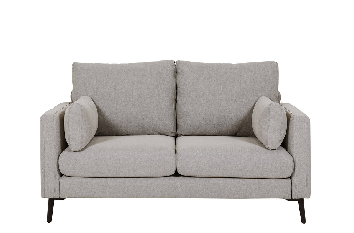 Raven 2 Seater Sofa Crib 5 in Greige - Front view - white background
