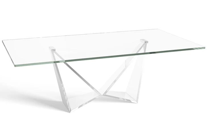 Florentina Clear Glass Coffee Table