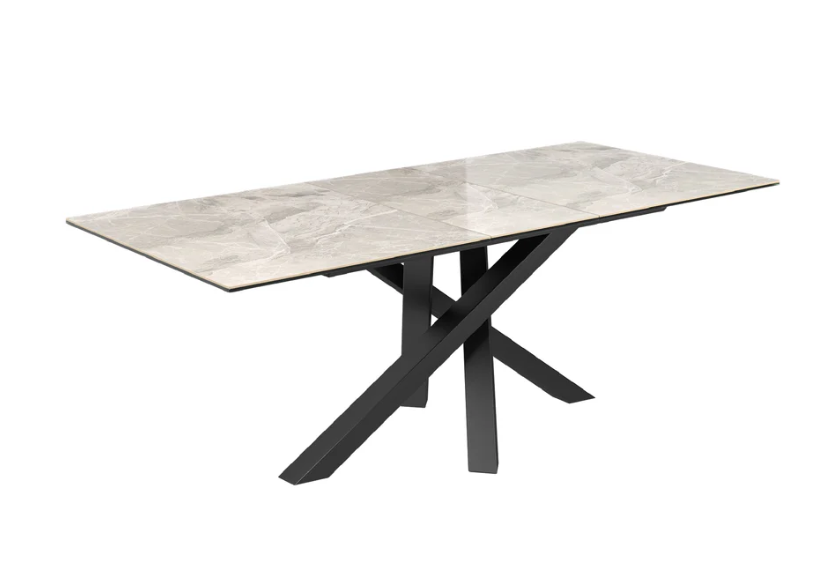 Brando 160-200cm Ceramic Auto-Rise Extending Dining Table | Centre Extension