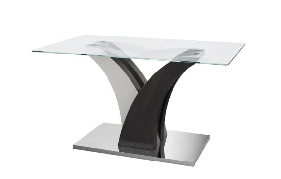 Salvador 160cm Clear Glass Dining Table