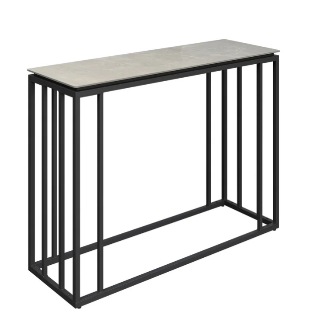 Capri Grey Ceramic Console Table