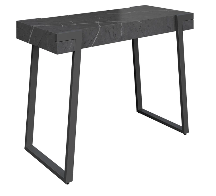 Alpina Grey Marble Effect Console Table