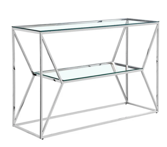 Matteo Clear Glass Console Table