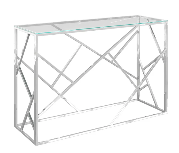 Kieta Clear Glass Console Table