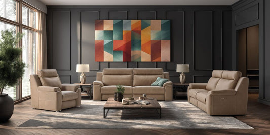 Viana Italian Leather sofa | Electric Recliner | Electric Slider