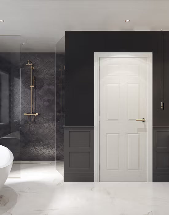 Carrick 6 Panel Smooth FD30 | 44mm | Indoors | FD30 Fire Door