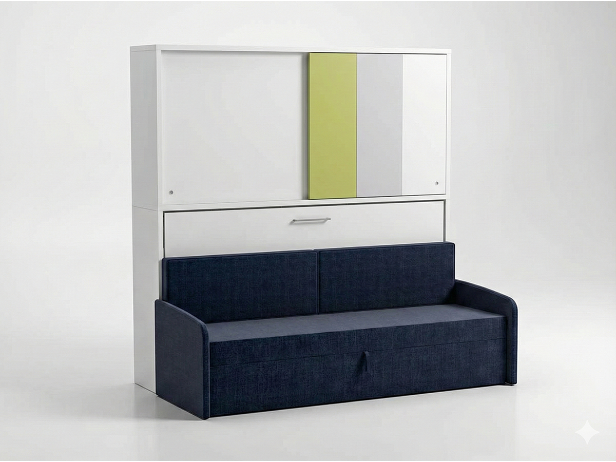 The Academy Sofa Wall Bed| With Mattress | Modular Design | Multimo