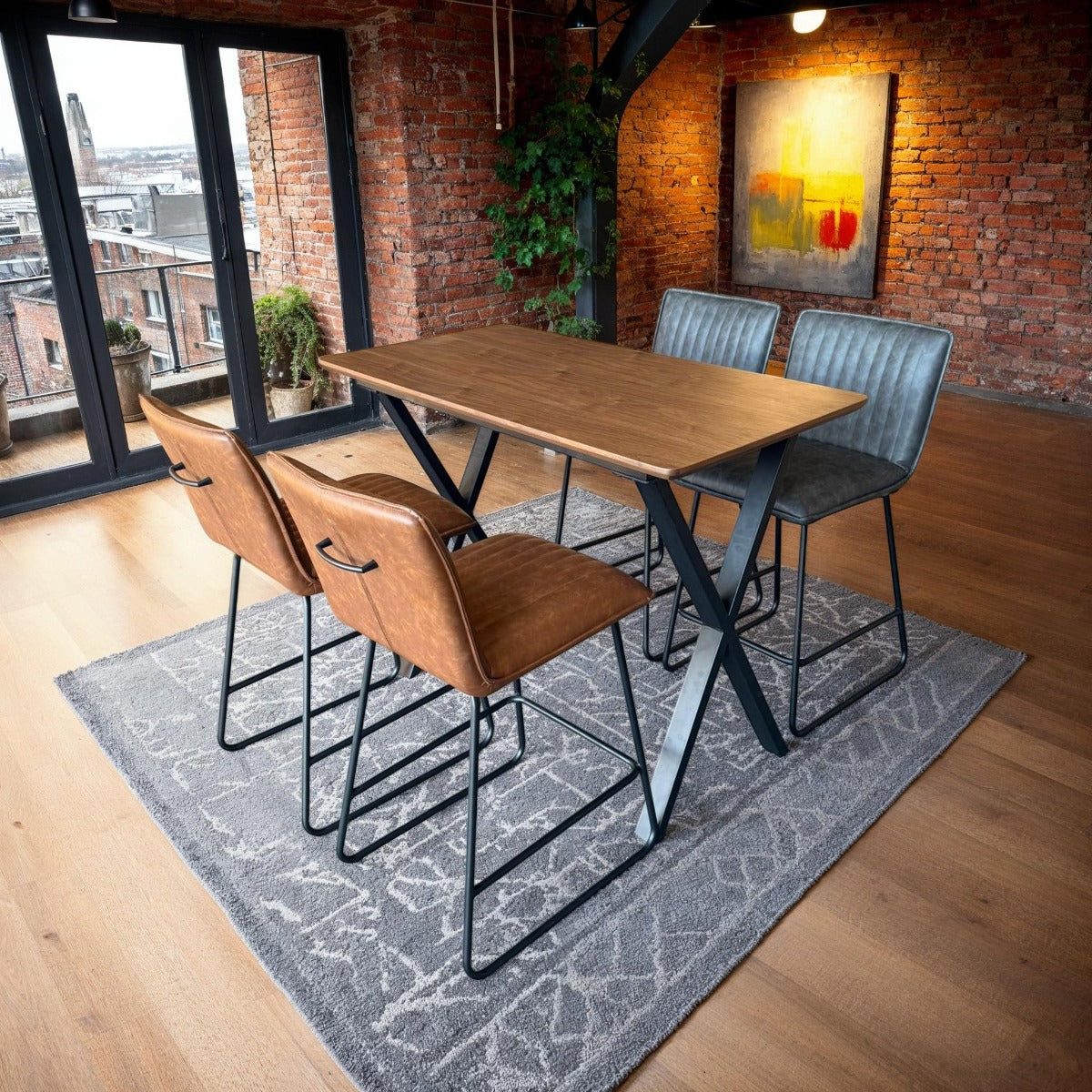 Alfie Bar Stool Cognac