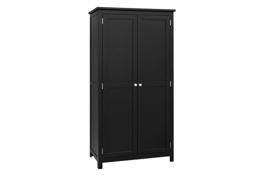 Apollo Double Wardrobe Black
