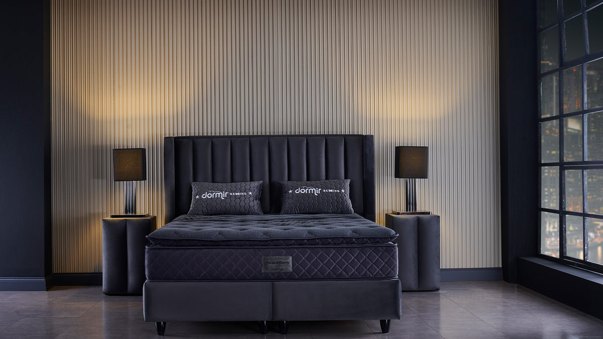 The Blackberry Luxury Bed | Ottoman Storage
