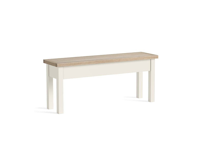 Modern Country Coconut Shallow Storage Bench