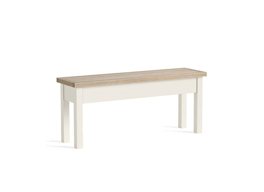 Modern Country Coconut Shallow Storage Bench