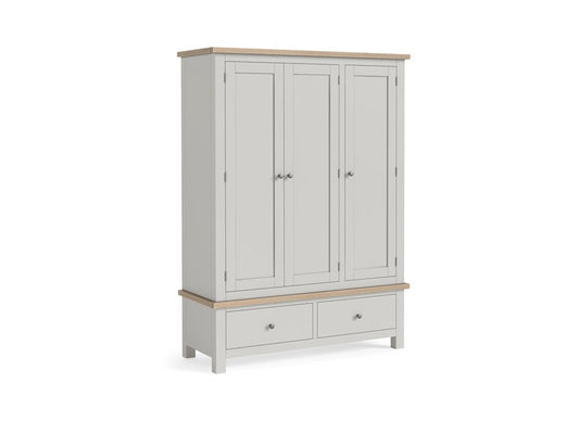 Modern Country Grey Triple Wardrobe