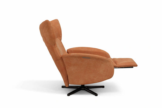 The Gentle Armchair | Italian Leather & Fabric Armchair