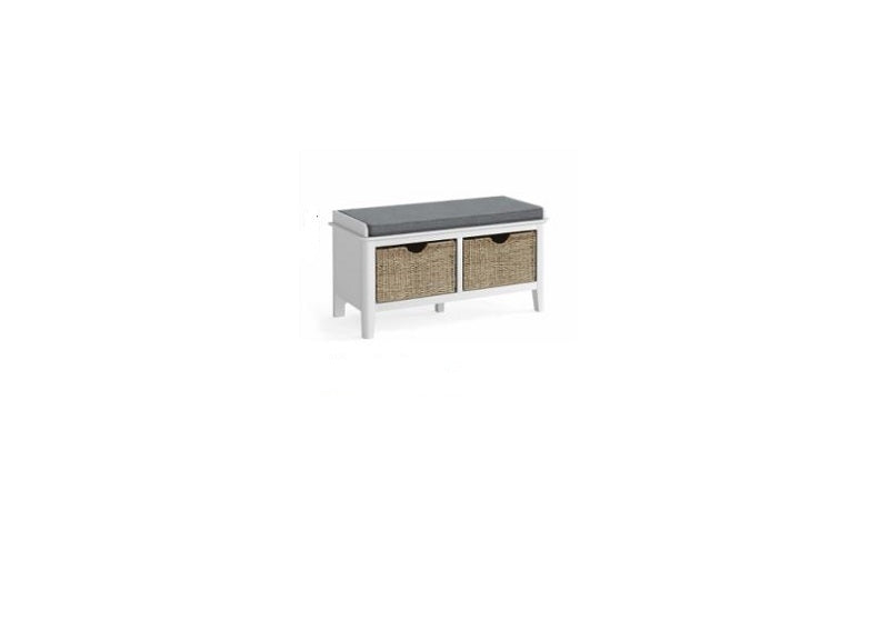 Hampstead White Storage Bench