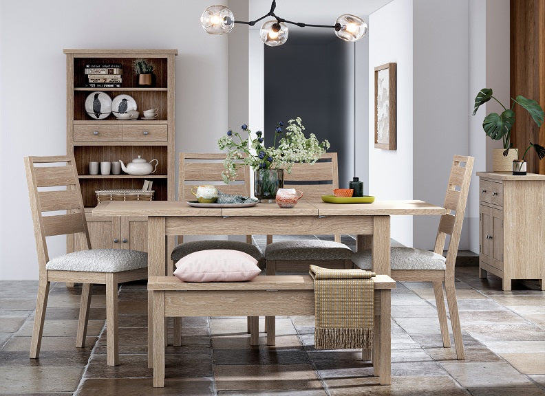 Modern Country Oak Extending Dining Table