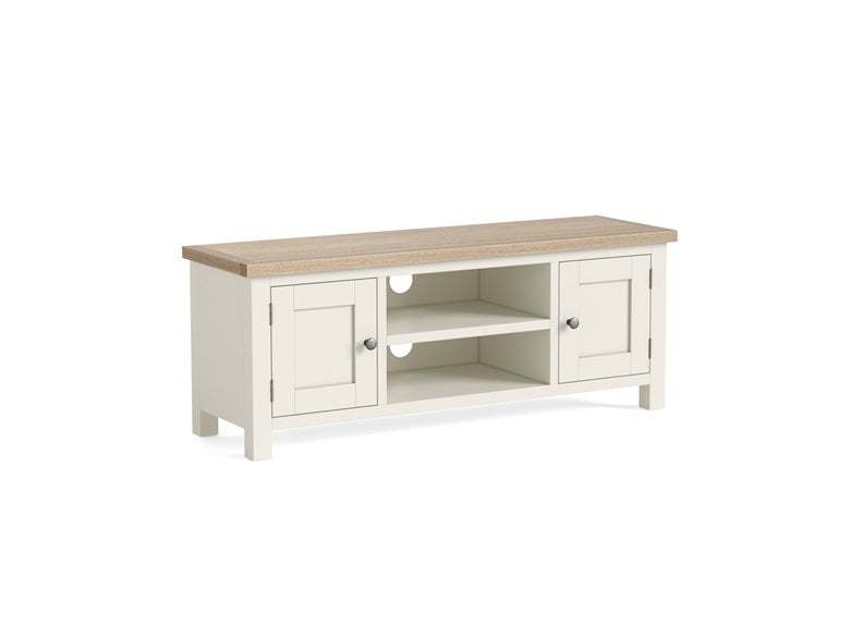 Modern Country Coconut Large Rectangular Tv Stand