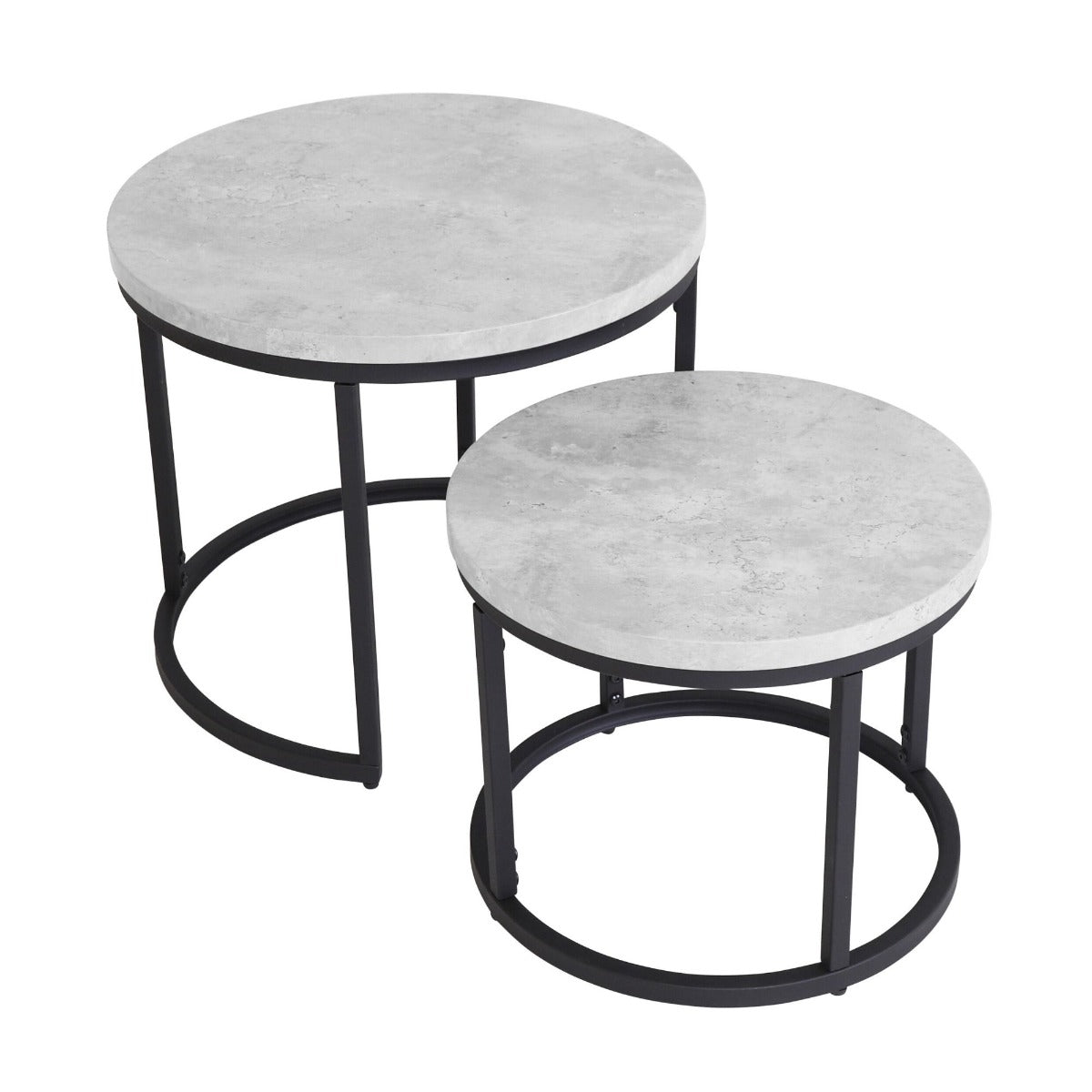 Munich Round Nest of Tables - Marble