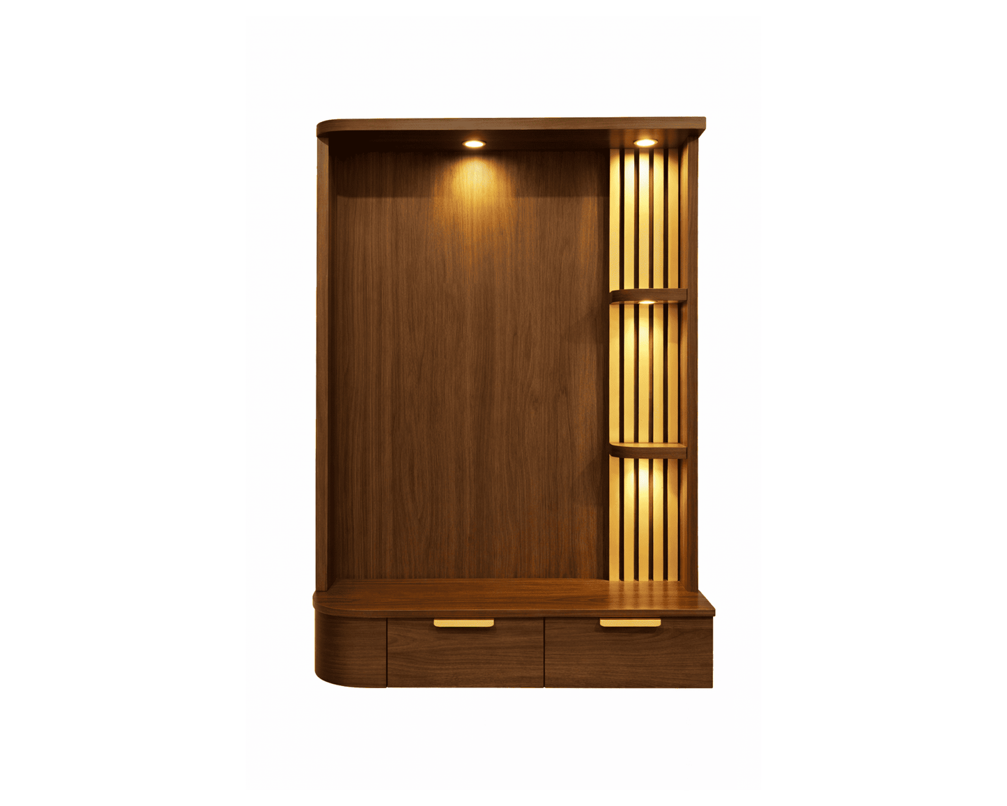 Areiva Prayer Unit – Drawer Base Edition (Walnut Brown)