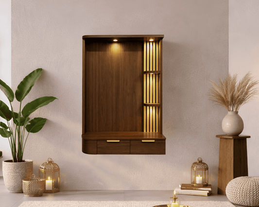 Areiva Prayer Unit – Drawer Base Edition (Walnut Brown)