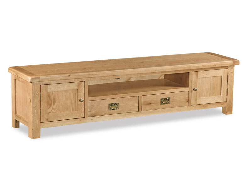 Salisbury Oak Extra Large Low Line Tv Unit