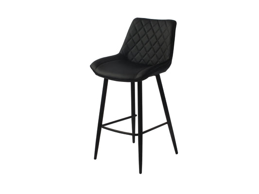 Silvia Bar Stool Black PU