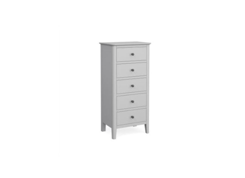 Stowe Grey Five Drawer Tallboy (Pre-Order Only)