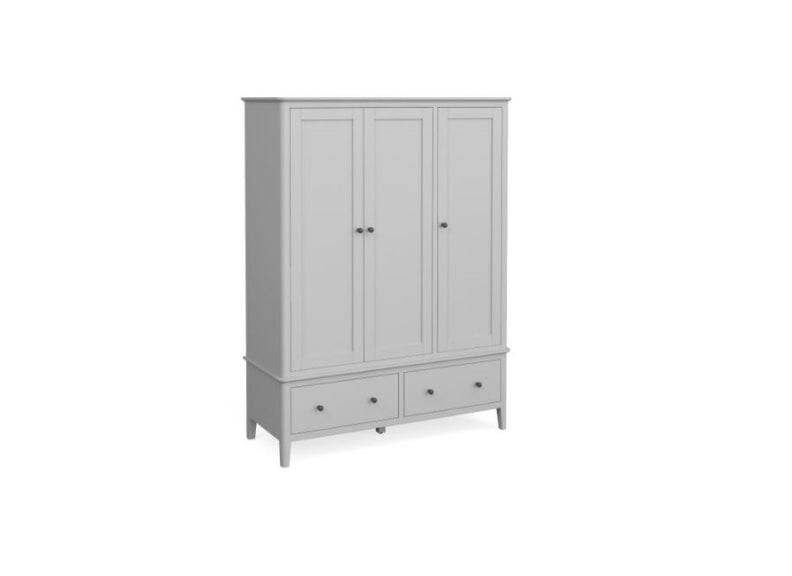 Stowe Grey Three Door Wardrobe