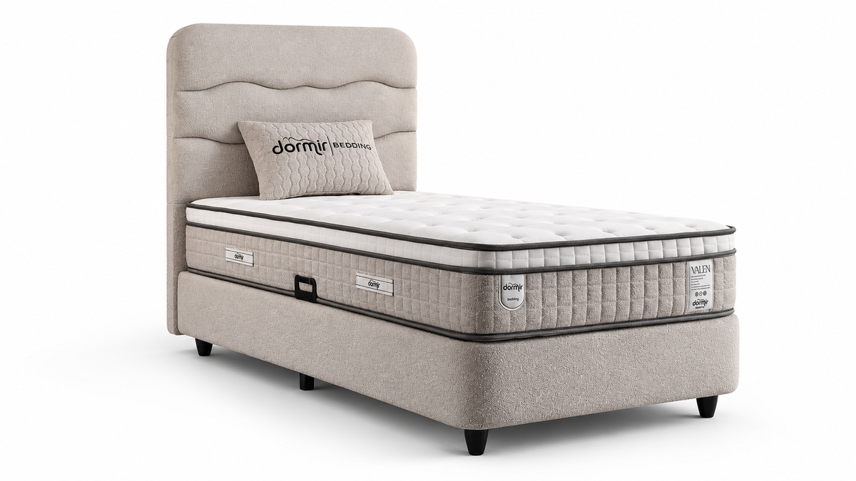 The Valen 3ft Bed & Mattress Set | Ottoman Storage